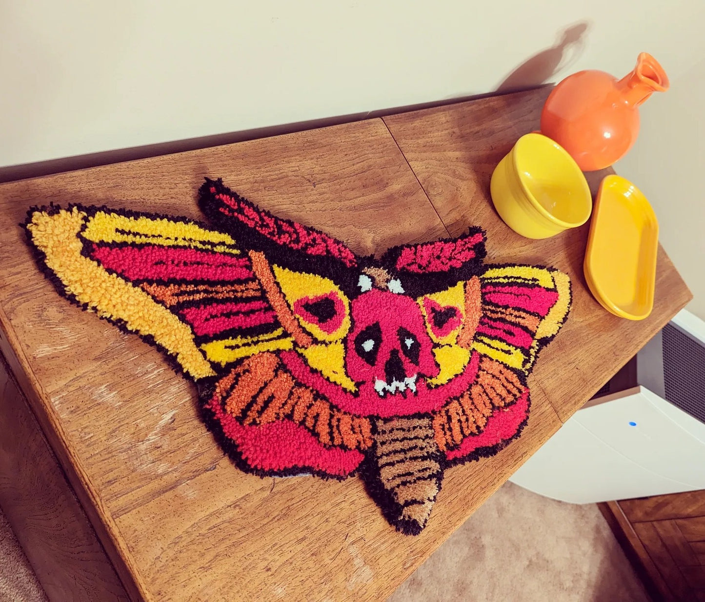 Death Head Moth Hand-tufted Rug