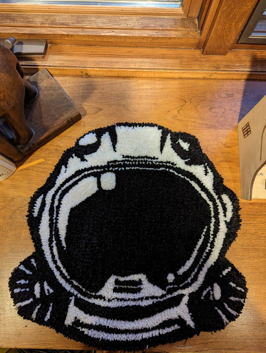 Astronaut Helmet Hand-Tufted Rug