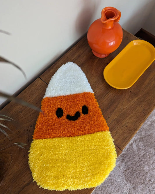 Candy Corn Hand-tufted Rug